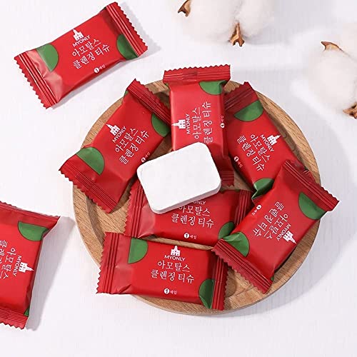 RATAVA 8 Pack Mini Compressed Cotton Towels - Disposable Face Wipes for Travel, Camping, Hotel & Beauty Salon | Portable Makeup Remover & Cleansing Cloth for Home & Outdoor Use