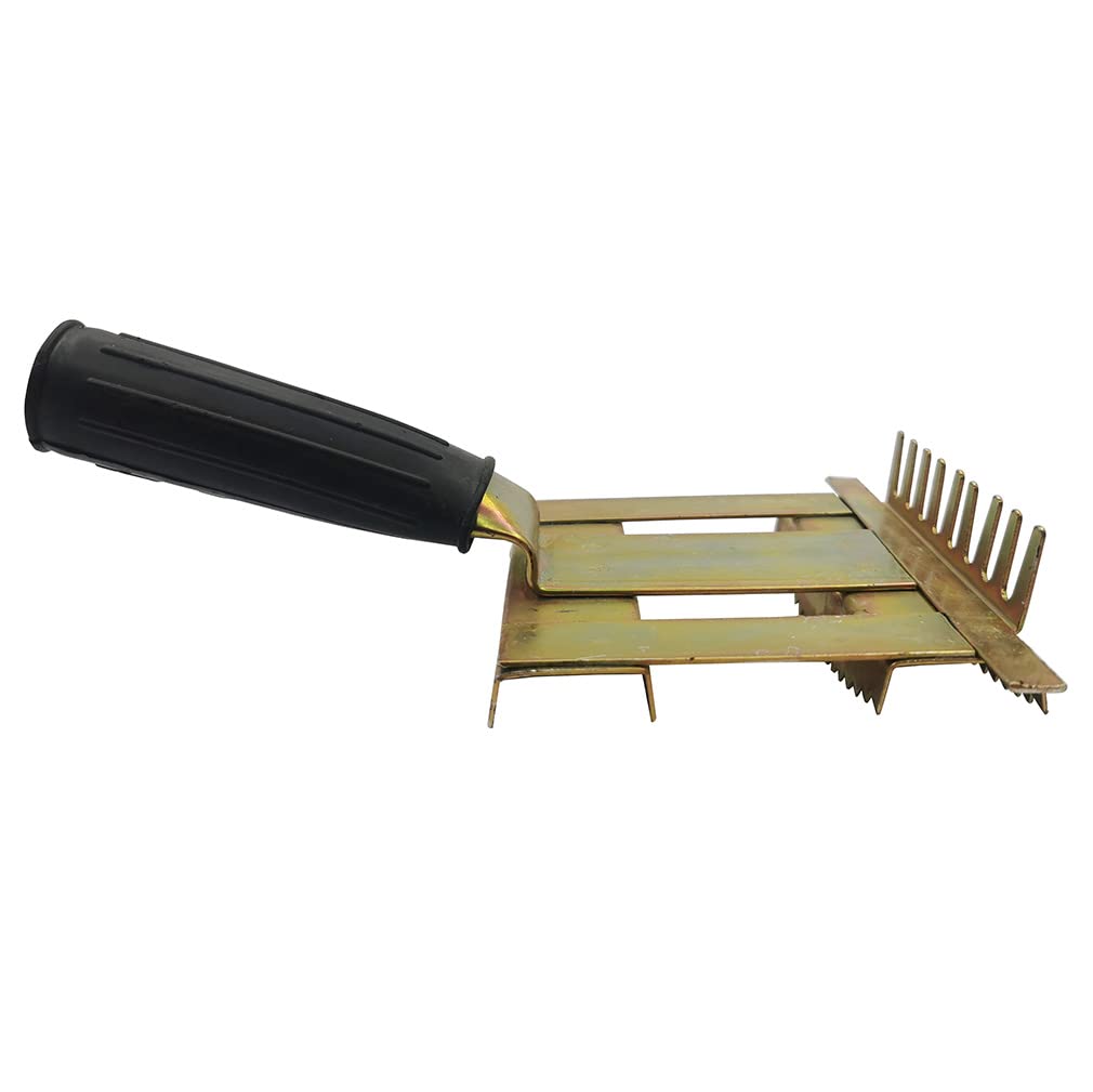 Premium Metal Livestock Shedding Comb - Heavy Duty Cattle Grooming Brush for Horses, Cows, Sheep & Bulls - 7.87