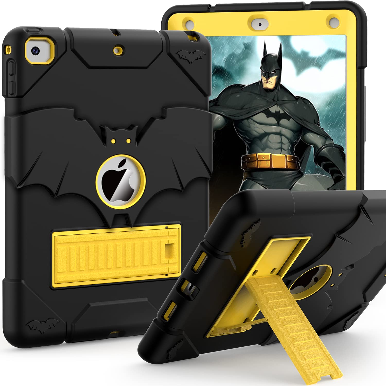 Shockproof Rugged Protective Case for iPad 6th/5th Generation (2018/2017), iPad Air 2 (2014), iPad 9.7