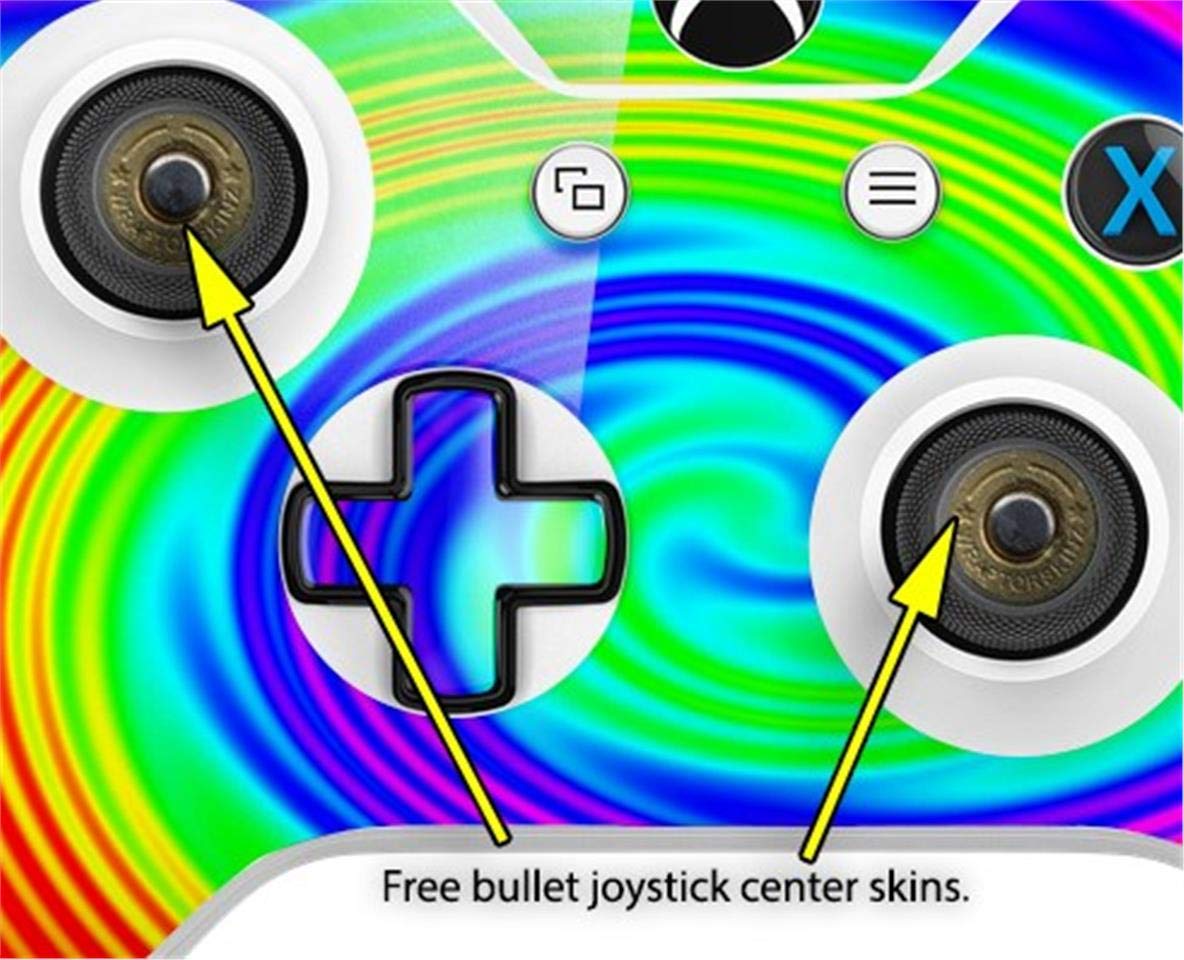 XBOX One S/X Controller Vinyl Skin Wrap - Rainbow Swirl for Gaming Protection