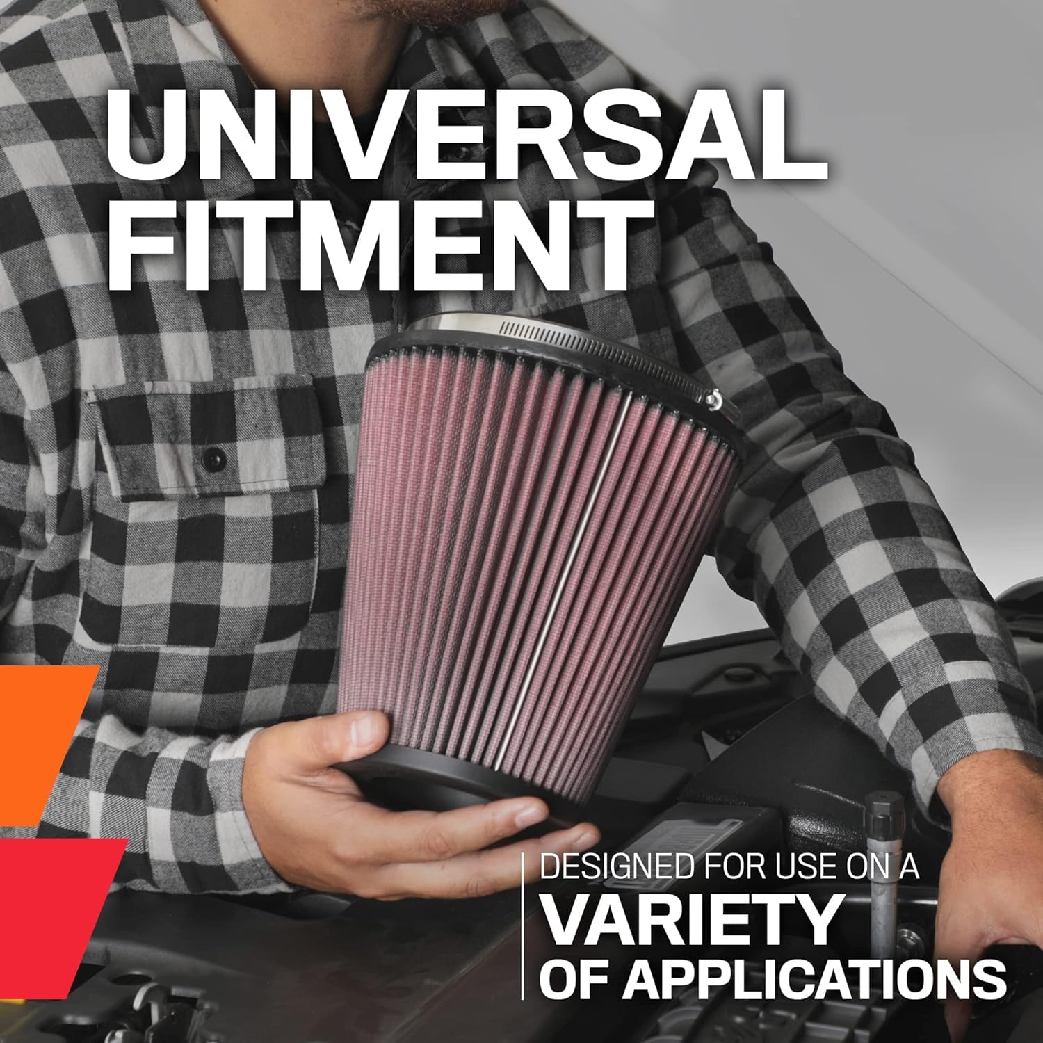 K&N RX-4750 High Performance Universal Air Filter - 3