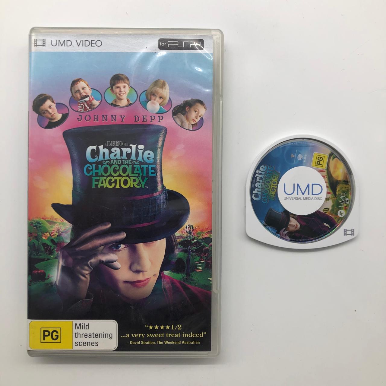 Charlie and the Chocolate Factory UMD Movie for PSP Playstation Portable - Perfect for Travel, Commuting & Nostalgic Gaming Fun