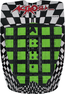 Astrodeck 403 John John Florence Surfboard Traction Pad - Black/Green Grip for Enhanced Surfing Performance | Perfect for Professional and Recreational Surfers
