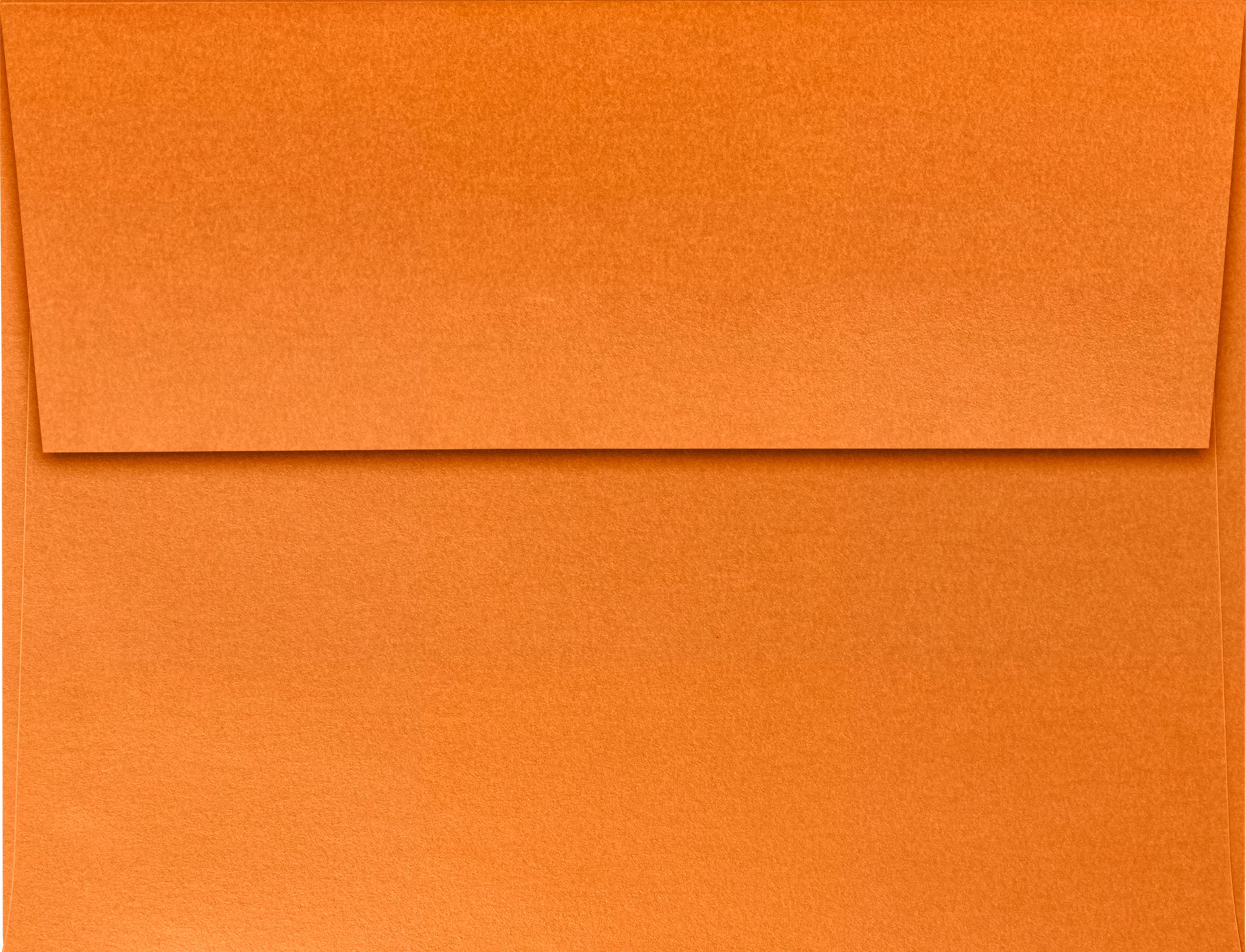 Premium A2 Invitation Envelopes 4 3/8 x 5 3/4 Inches - 500 Pack Flame Orange Metallic Finish for Wedding Invitations, Greeting Cards & Business Correspondence