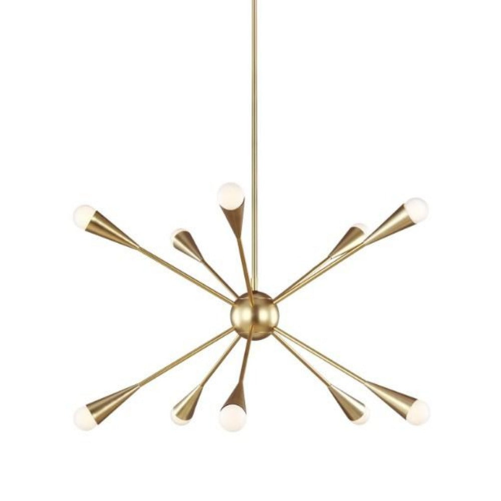 Burnham 12-Light Crystal Chandelier - Elegant Dining Room Lighting Fixture for Home Decor | Perfect for Living Room, Bedroom & Entryway