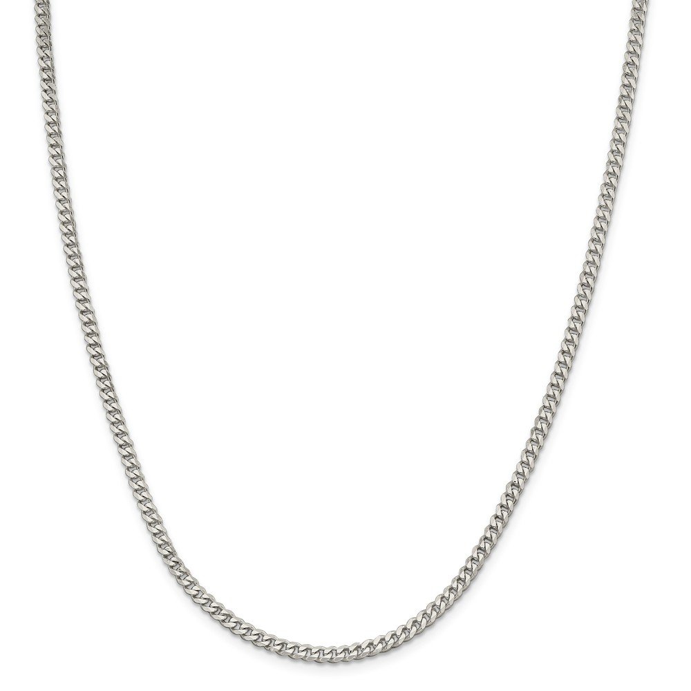925 Sterling Silver 3.5mm Curb Link Cuban Chain Necklace for Men & Women - Durable Everyday Jewelry, Perfect for Gifts, Parties and Casual Wear