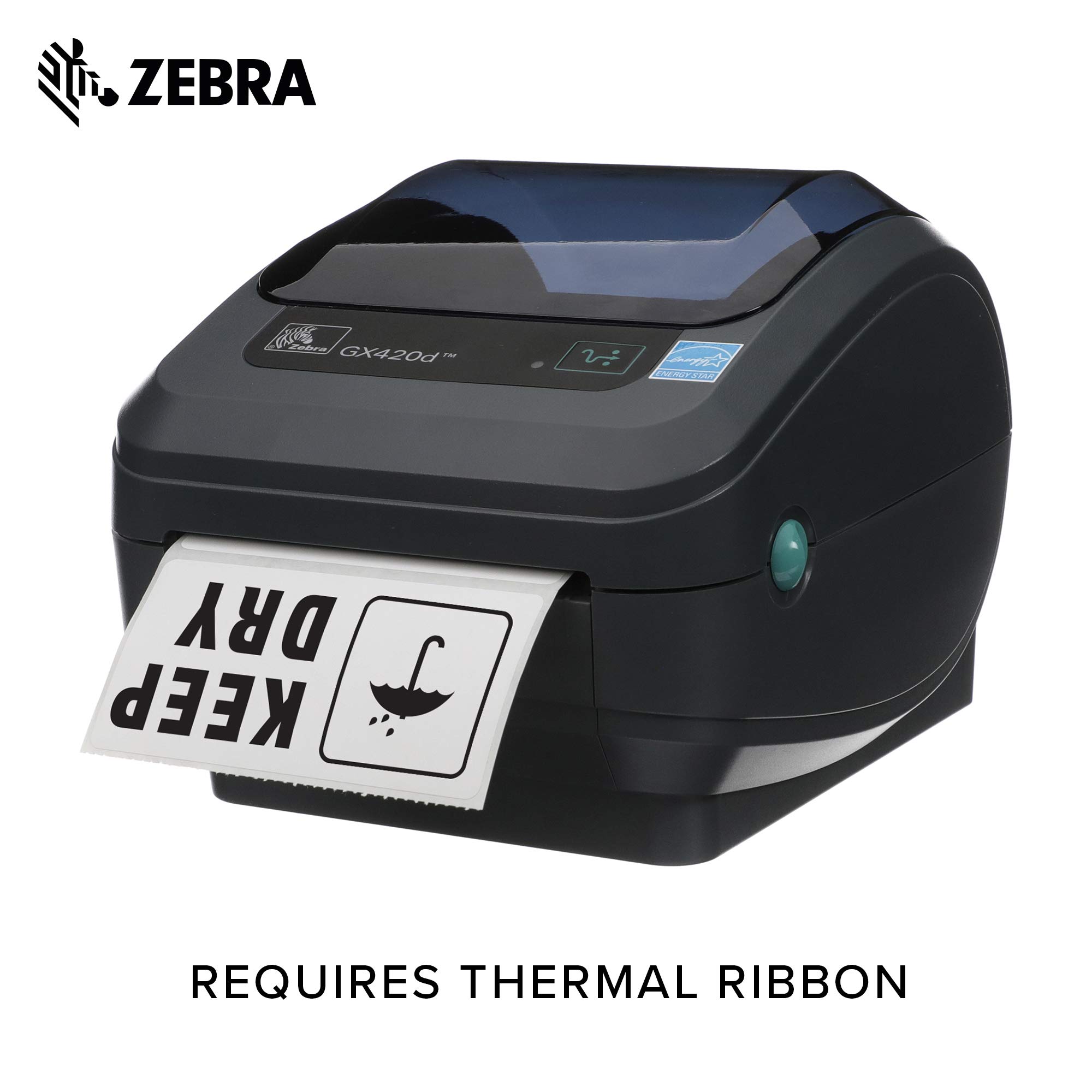 Zebra 4x2 Inch Thermal Transfer Paper Labels - Z-Perform 2000T Permanent Adhesive Shipping Labels (1 Inch Core, 6 Rolls) - Ideal for Warehouse, Logistics & Package Labeling - Model 10031651SP