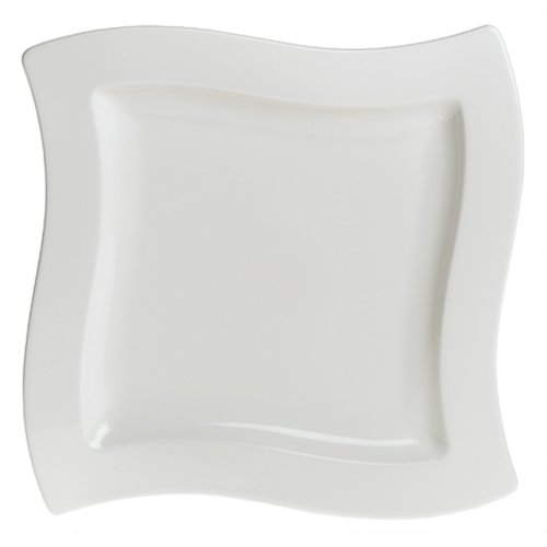 Villeroy & Boch New Wave 10.5 Inch Porcelain Dinner Plates Set of 4 - Premium German-Made Tableware for Fine Dining & Entertaining