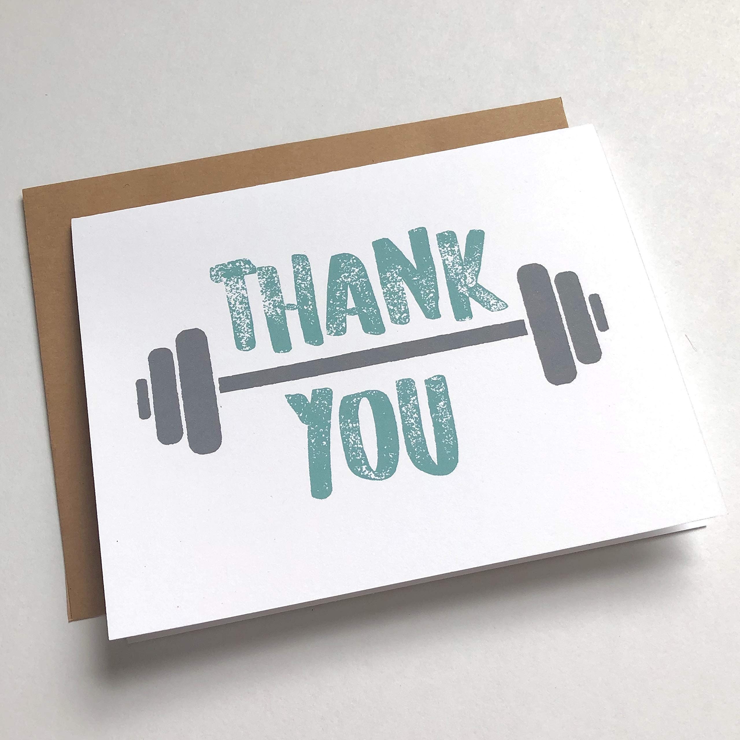 Personal Trainer Thank You Card - Fitness Appreciation Greeting Card for Coaches & Trainers - Perfect for Gifts, Workouts, and Gym Motivation