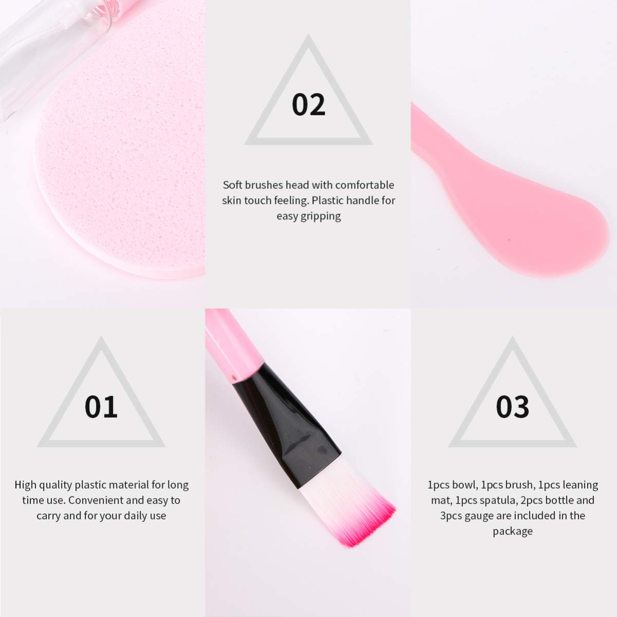 Beaupretty 10-in-1 Facial Mask Tool Kit - Professional Skincare Tools for Face Mask Application, Removal & Massage - Perfect for Spa, Home Beauty Routine & Self-Care Days