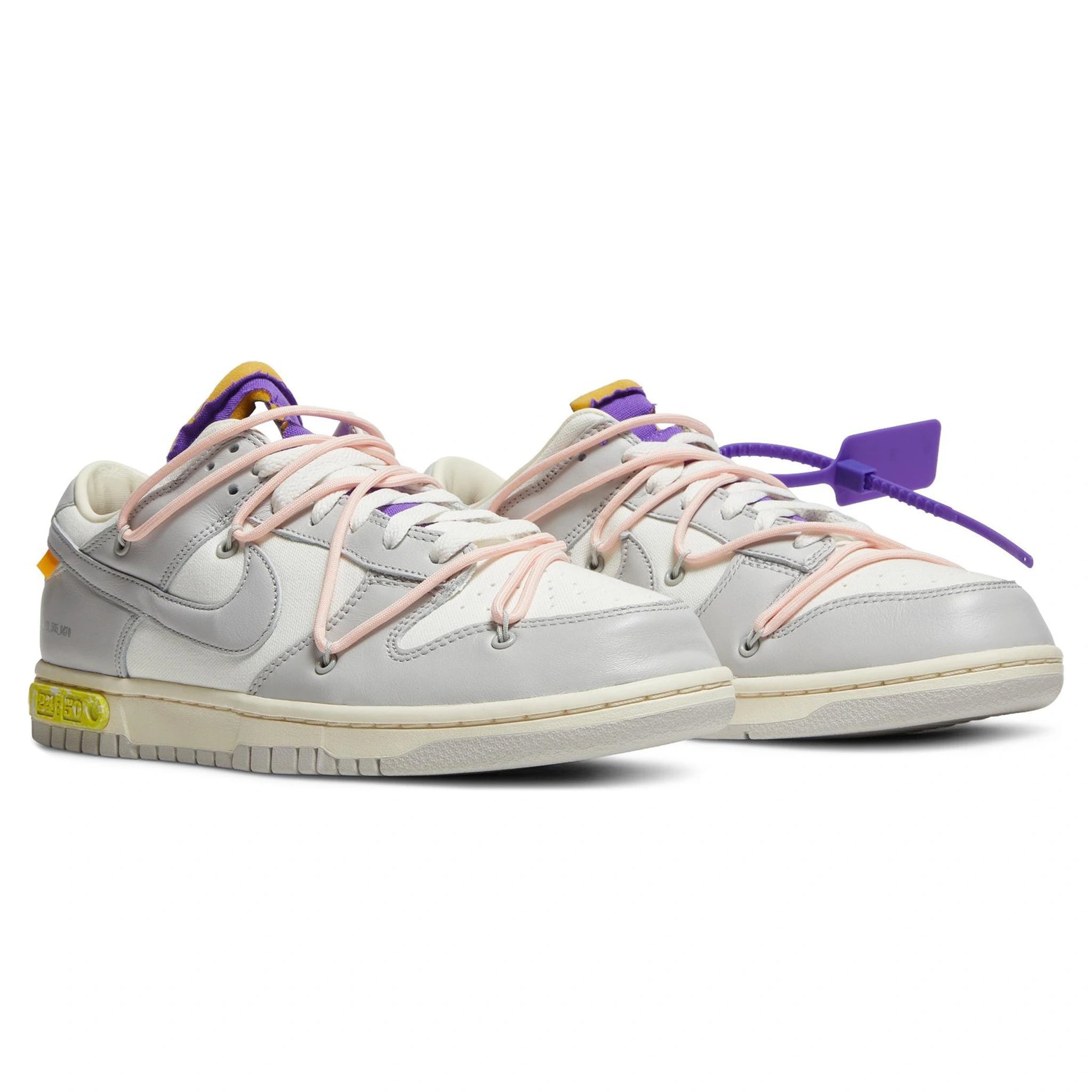 Nike x Off White Dunk Low Lot 24 Sneakers - Limited Edition Collaboration Shoes for Men & Women - Perfect for Streetwear Fashion & Sneaker Collectors