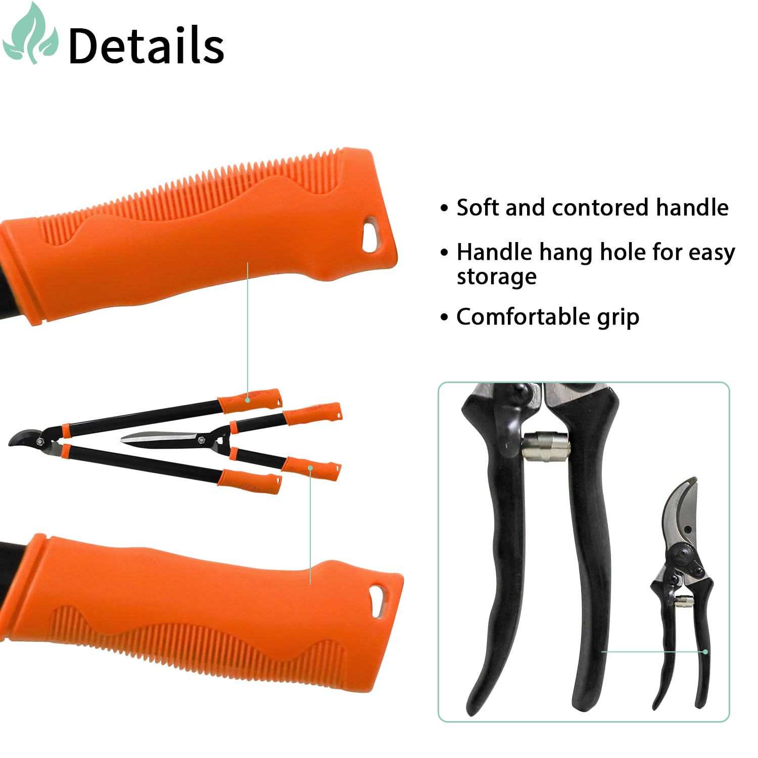 3-Piece Garden Tools Set - Heavy Duty Lopper, Pruning Shear & Tree Trimmer for Lawn, Garden & Yard | Branch Cutting & Tree Pruning | Perfect for Landscaping, Gardening & Outdoor Maintenance