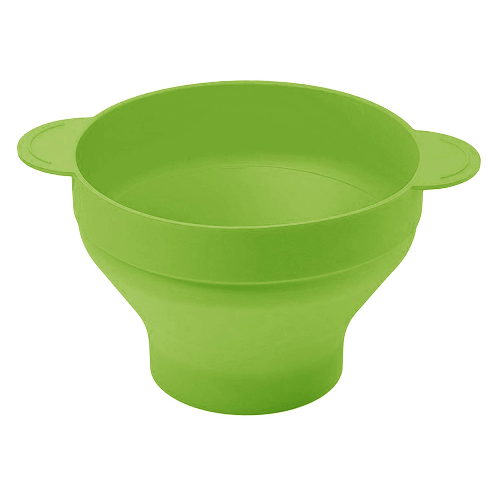 Foldable Silicone Microwave Popcorn Bowl - BPA-Free Popcorn Maker for Healthy Snacking, 8-Inch Collapsible Kitchen Gadget (Green) - Perfect for Movie Nights, Parties & Office Snacks