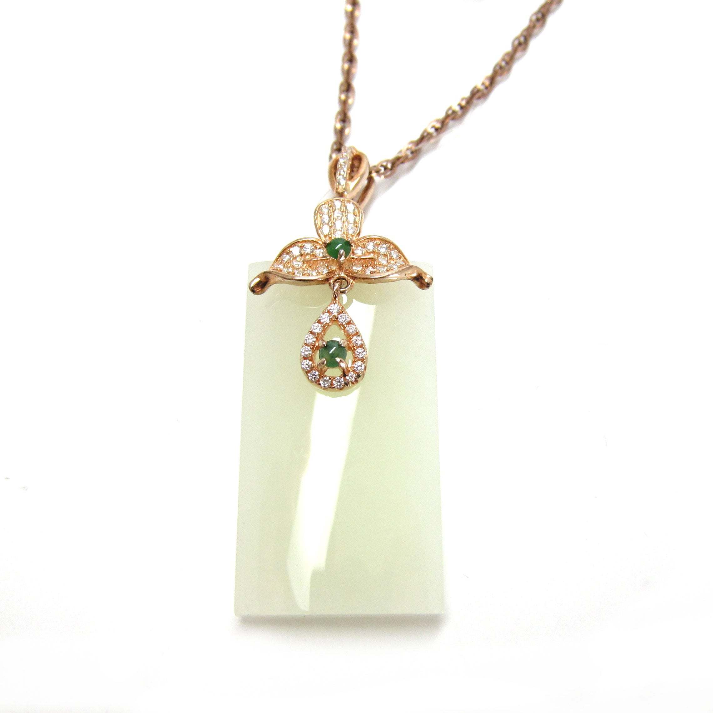 925 Sterling Silver Nephrite Jade Pendant Necklace for Women - Elegant Handcrafted Jewelry for Gifts, Meditation & Spiritual Healing