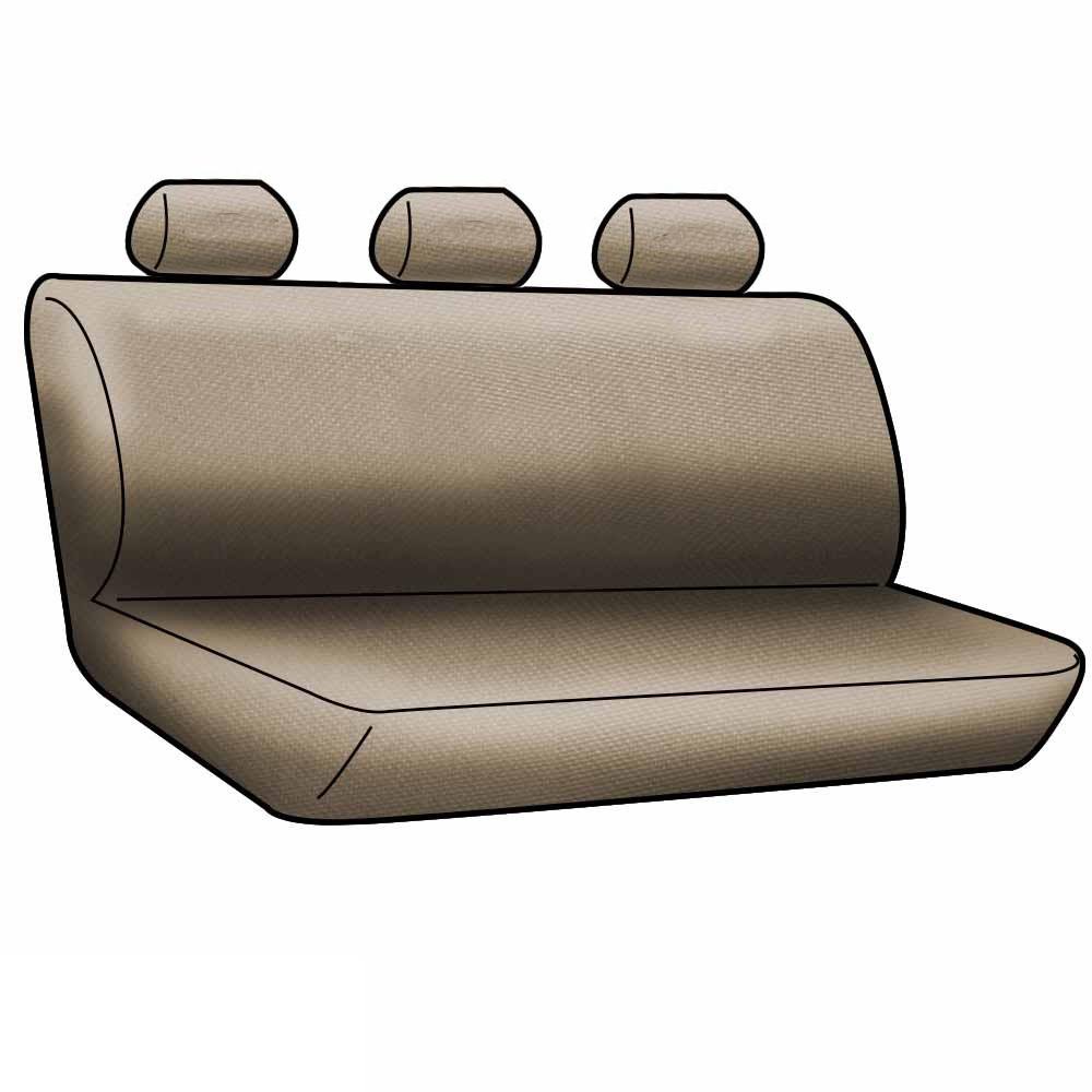 Coverking Custom Fit Rear Solid Bench Seat Cover for Dodge 2500/3500 Trucks - Ballistic Nylon Material (Charcoal) - Durable Protection for Work & Off-Road Adventures