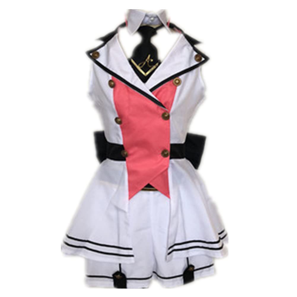Kizuna AI Cosplay Costume - Anime Sweet Uniform Dress with Stockings for Women | Perfect for Halloween, Comic Con & Cosplay Events