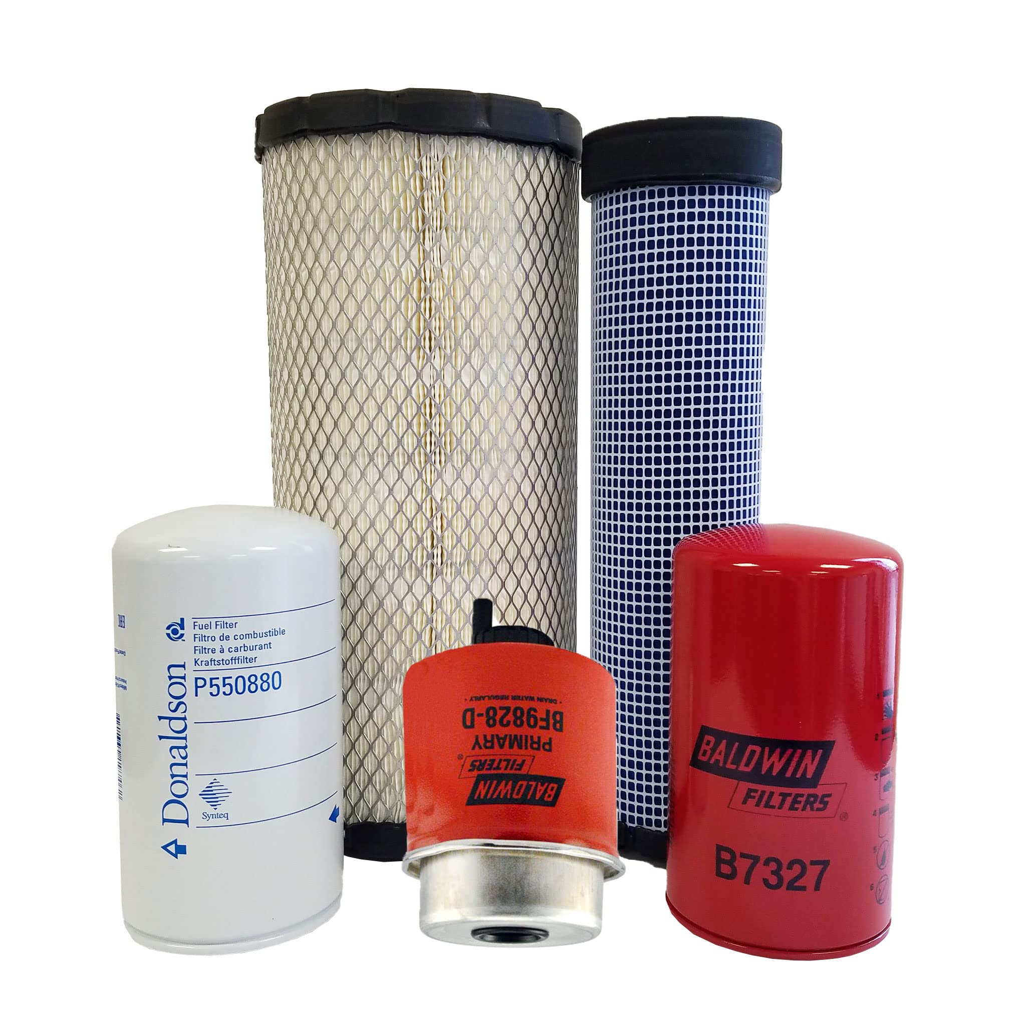 CFKIT Service Kit for CASE 580N, 580 Super N & 580SN with 445T/M3 (4.5L) Turbo Engine - Heavy Duty Tractor Maintenance Parts for Construction & Farming Equipment