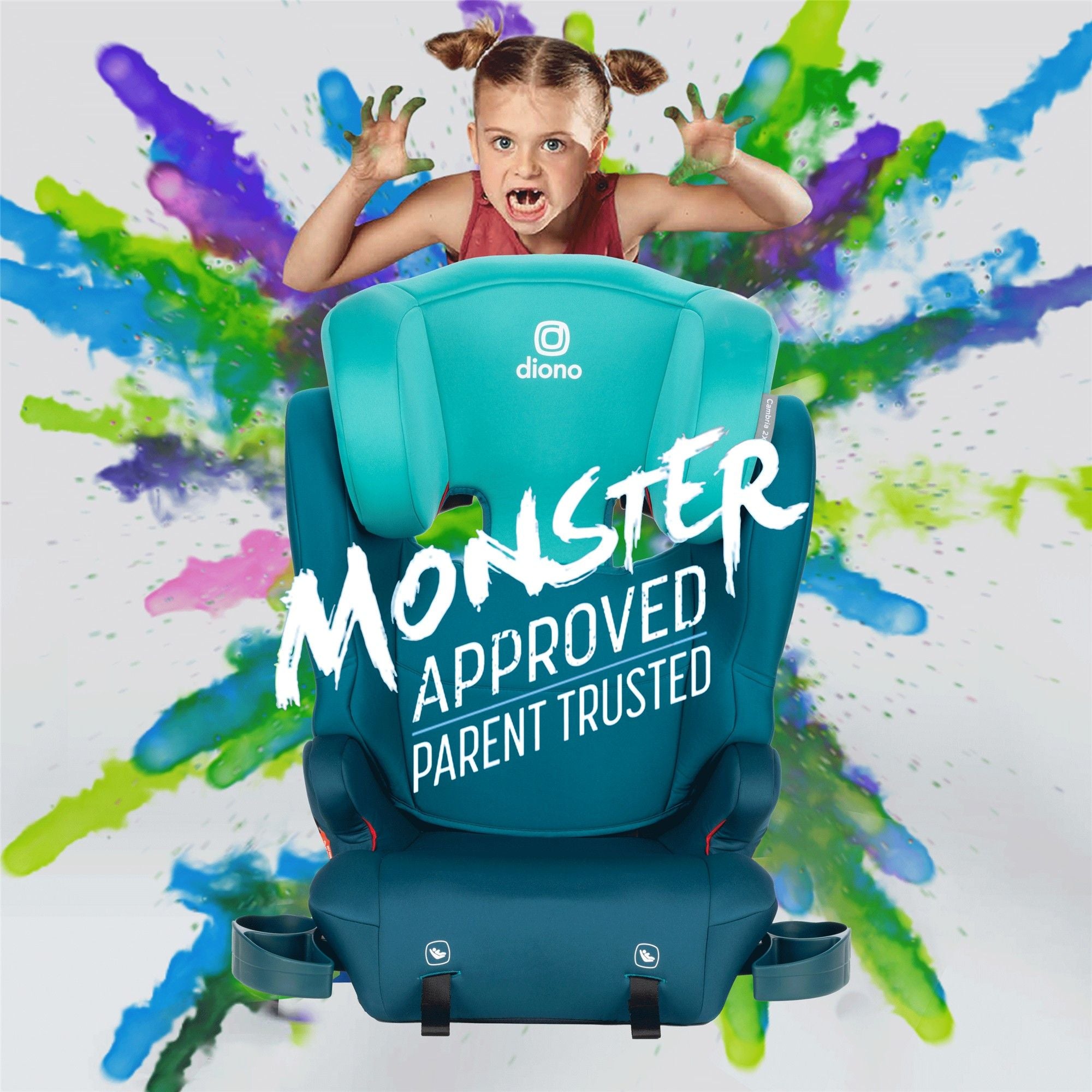 Diono XL 2-in-1 Booster Car Seat for Kids - Safe & Comfortable Convertible Car Seat for Toddlers to Big Kids (5-120 lbs) - Perfect for Travel, School Runs & Family Road Trips