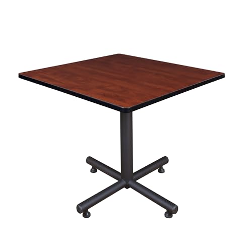 Regency Kobe 36-Inch Square Breakroom Table - Cherry Finish - Durable Office & Conference Room Table for Meetings, Cafeterias & Break Areas