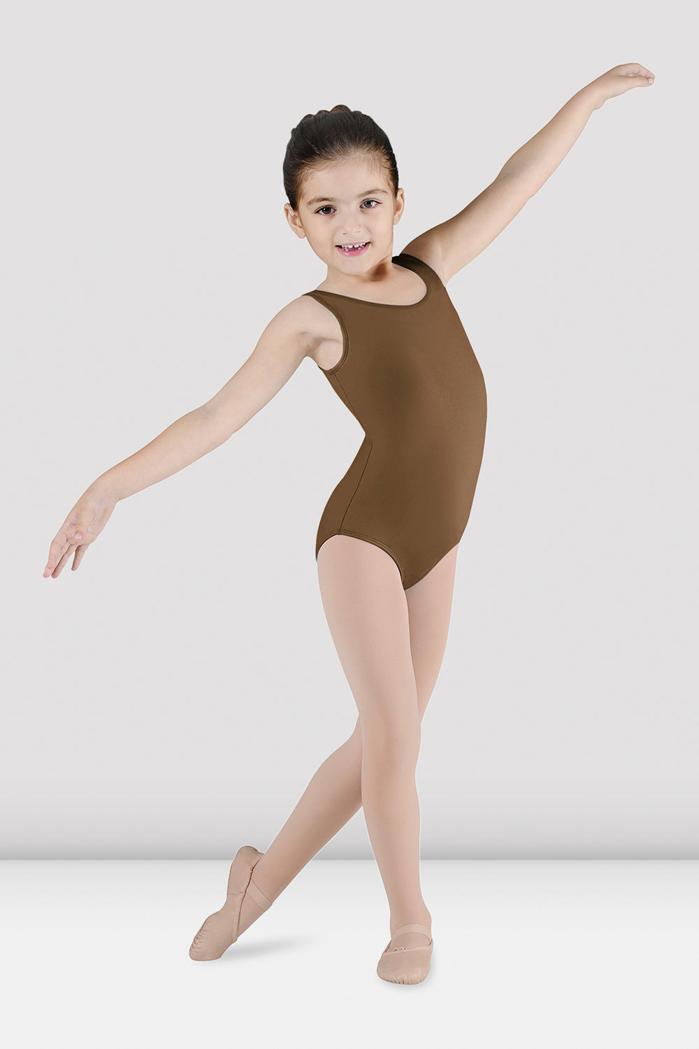 Girls Dynamic Tank Leotard - Stretchy Dance Gymnastics Leotard for Kids - Perfect for Ballet, Gymnastics & Cheerleading Practice