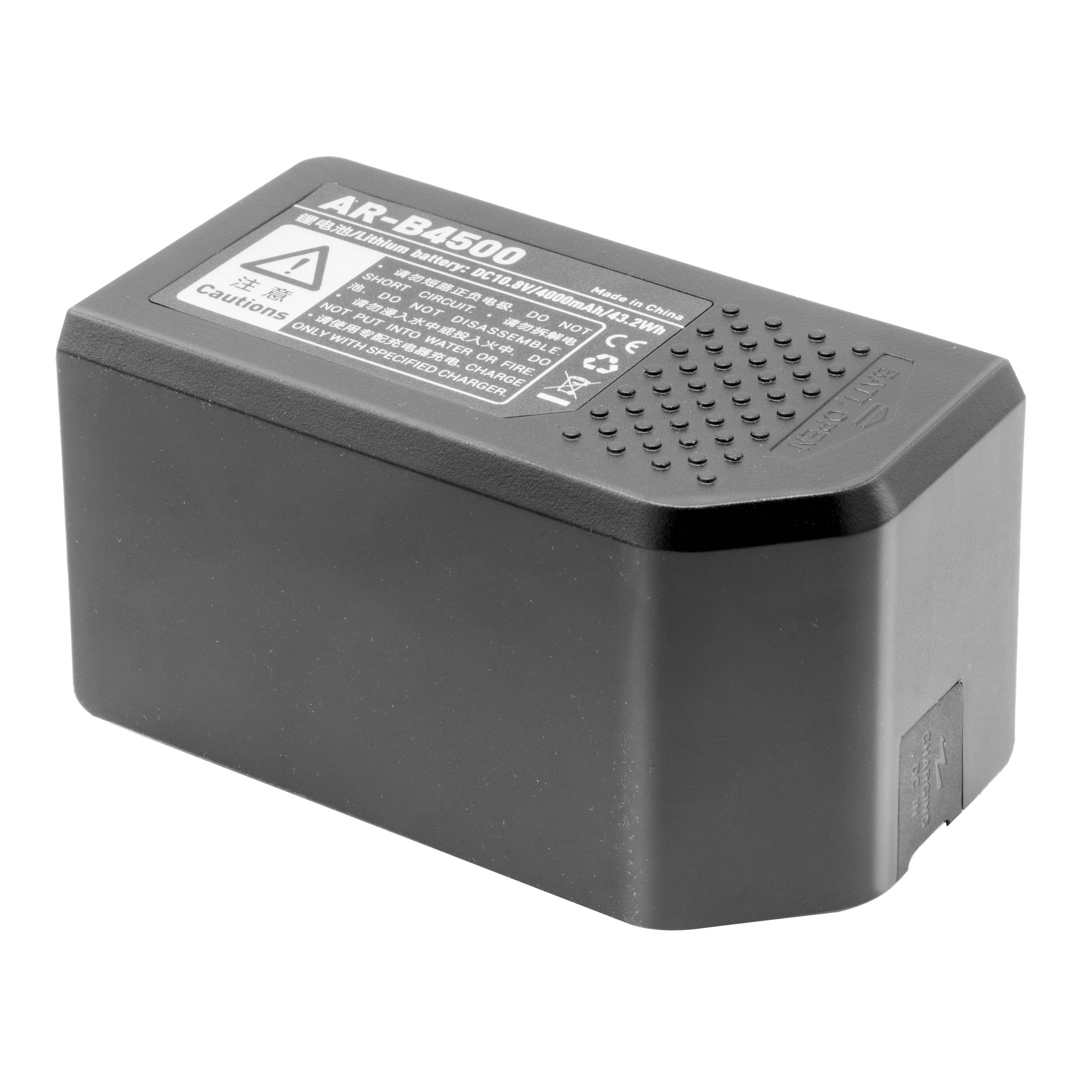 AR B4500 High Capacity Replacement Battery for PiXAPRO RIKO400 & GODOX AR400 Ring Flash - Perfect for Studio Photography, Portrait Lighting, and On-Location Shoots
