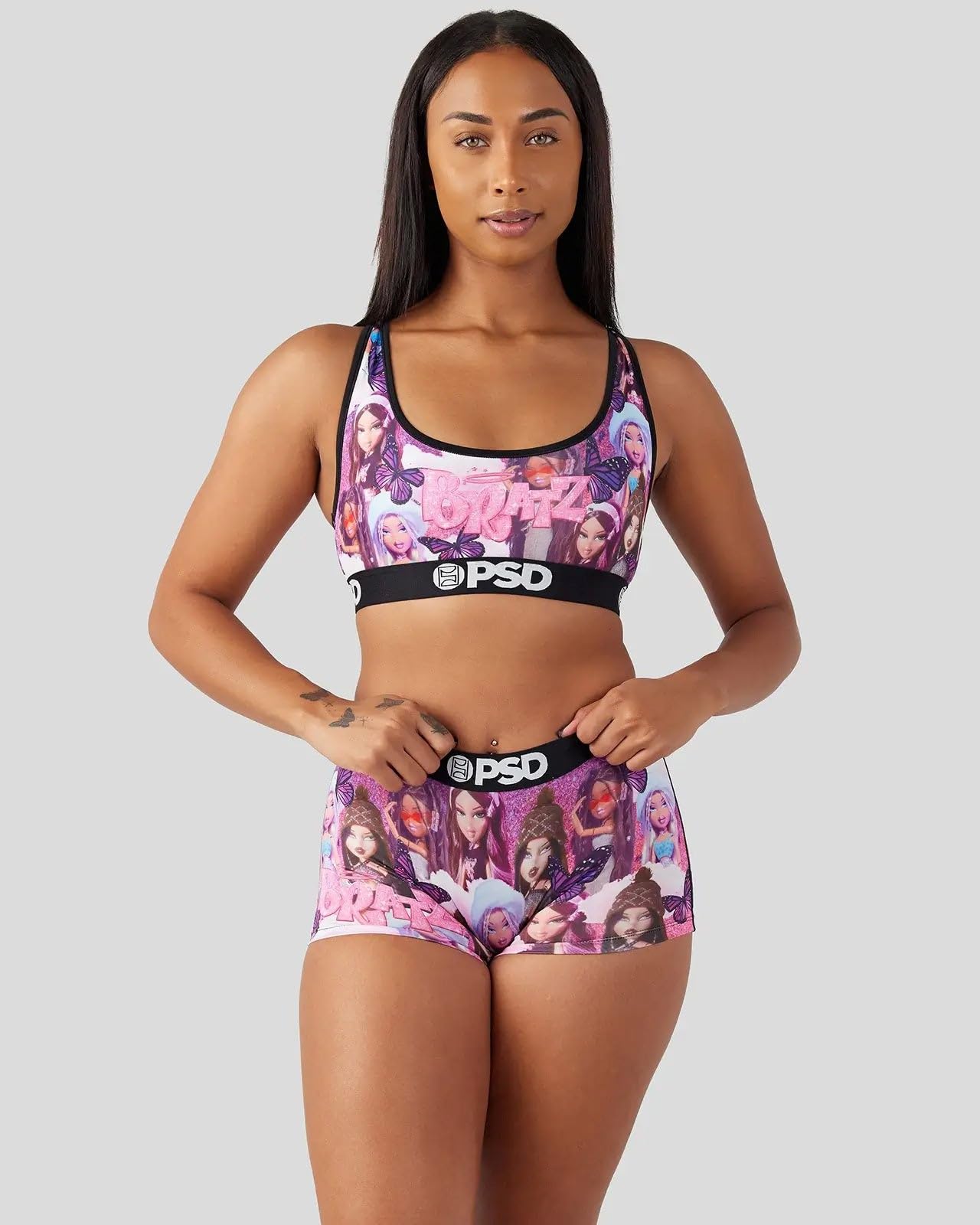 PSD Women's Bratz Racerback Sports Bra - Breathable Microfiber Workout Top for Running, Yoga & Gym | Comfortable Support for Active Lifestyles
