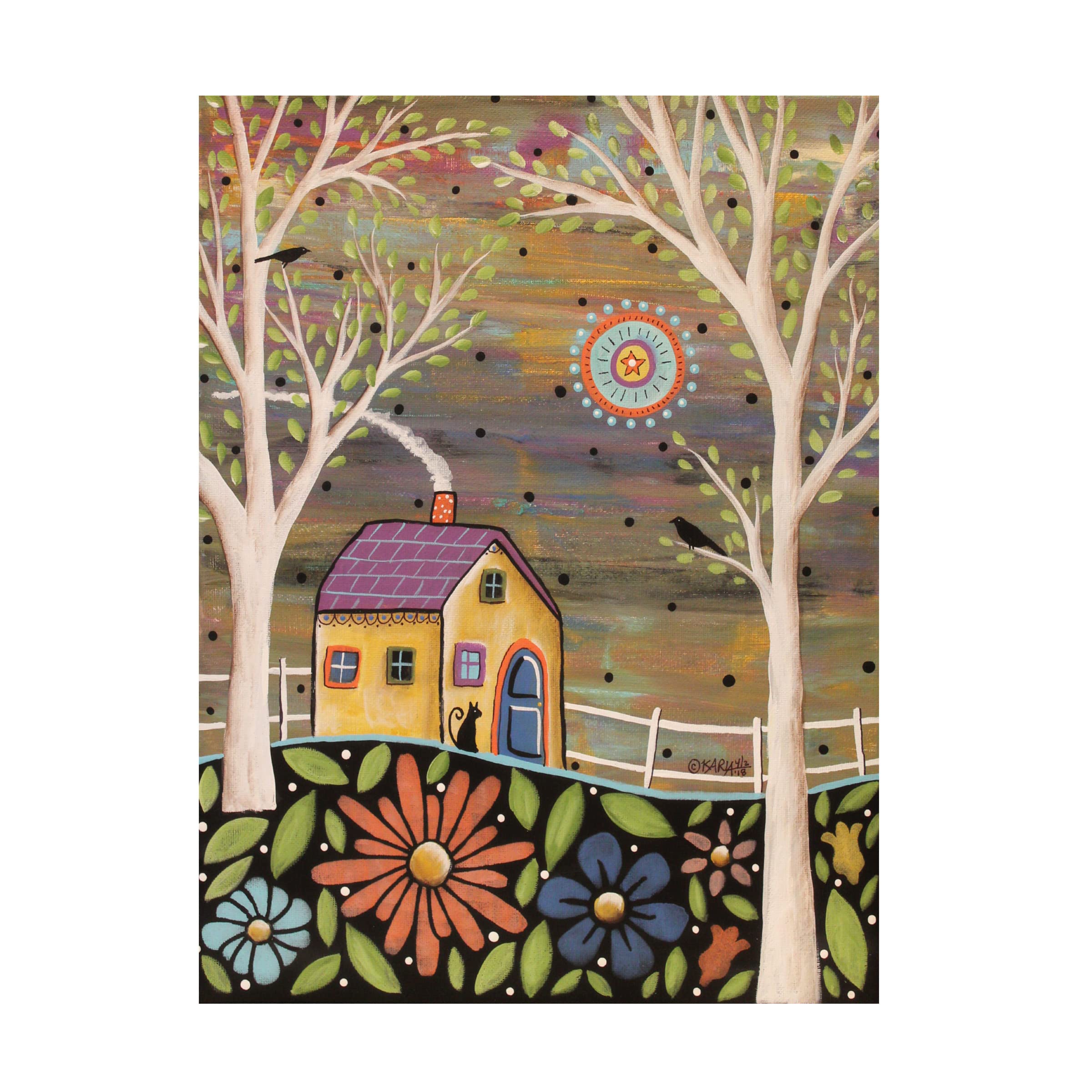 Karla Gerard 'Spring Eve' Canvas Art Print - 35x47 Inch Modern Wall Decor for Living Room, Bedroom & Office | Trademark Fine Art Collection