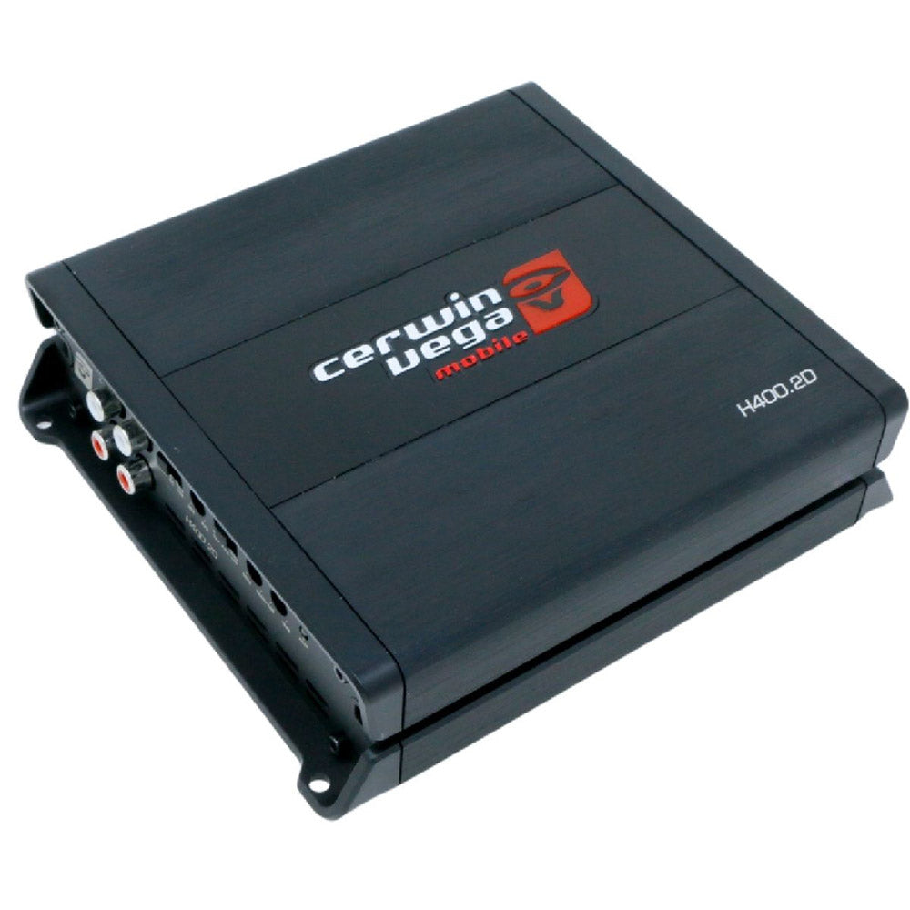 Cerwin Vega H400.2D HED 2 Channel Digital Car Amplifier - High Power Audio System for Cars, Trucks & SUVs | Perfect for Bass Boost & Clear Sound on Road Trips