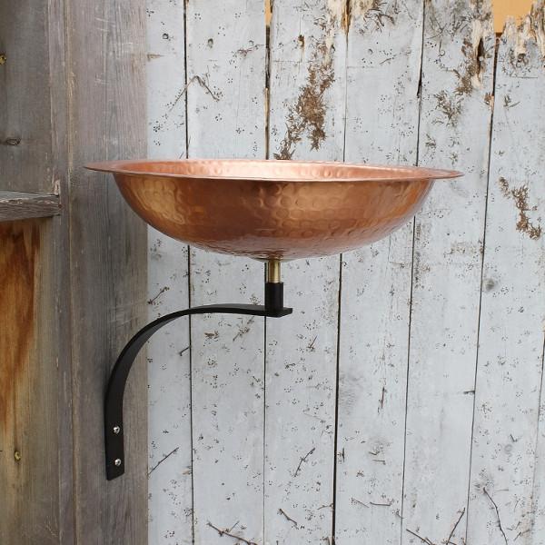 Handmade Hammered Solid Copper Birdbath Bowl - Outdoor Garden Decor for Birds - Perfect for Backyard, Patio, and Wildlife Habitat