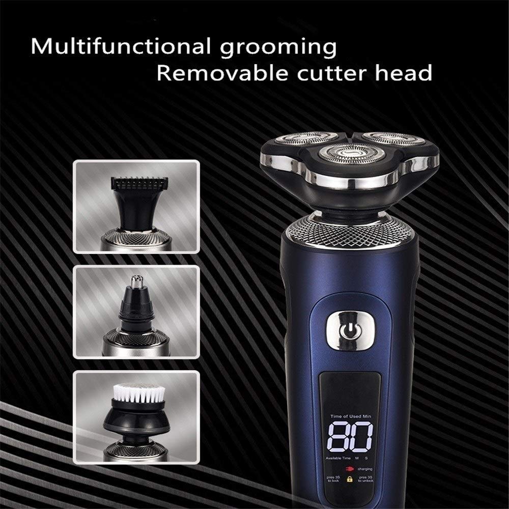 3-in-1 Floating Electric Shaver with USB Charging - Multifunctional Beard Trimmer & Razor for Men - Perfect for Travel, Gym, and Daily Grooming