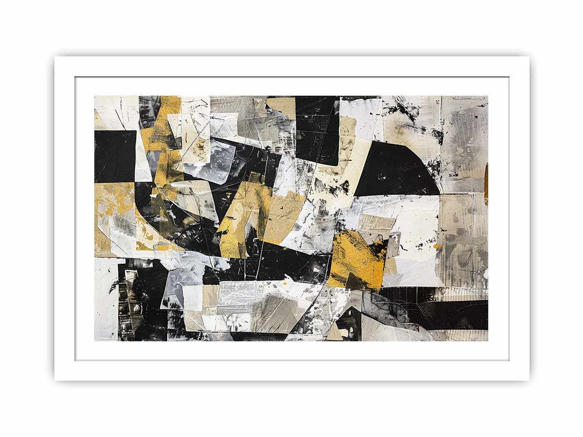 Abstract Squares Wall Art - Modern Geometric Canvas Prints for Home & Office Decor - Perfect for Living Room, Bedroom, and Workspace