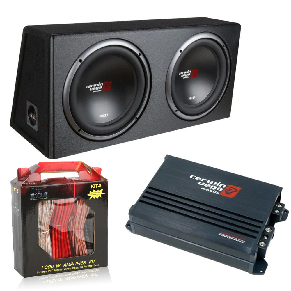 Cerwin Vega XED Series 300W Mono Car Amplifier with 12