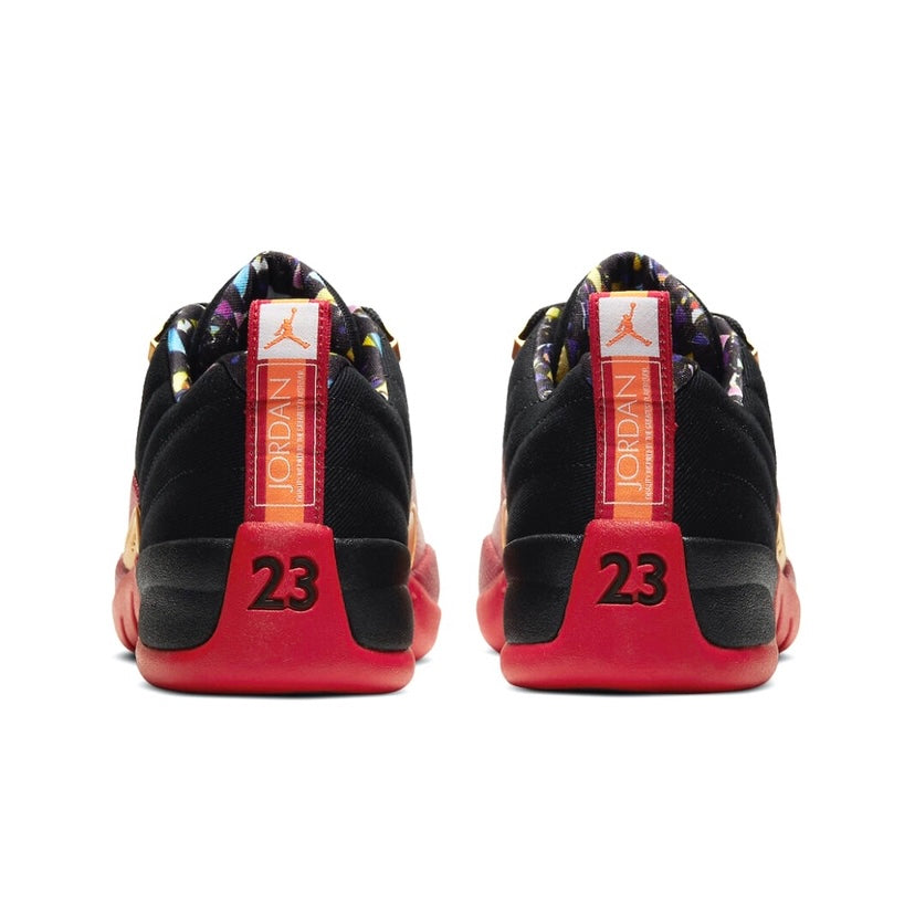 Air Jordan 12 Retro Low Superbowl Sneakers - Black, Varsity Red & Gold Colorway - Perfect for Basketball, Streetwear & Sneaker Collectors