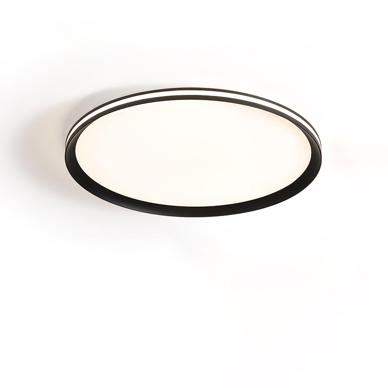 Modern Acrylic Circular LED Ceiling Light Fixture - Energy Efficient Dimmable Flush Mount Lighting for Bedroom, Living Room, Kitchen & Office