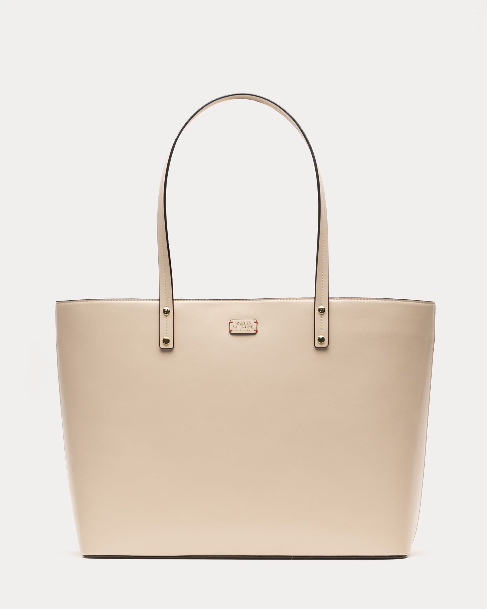 Trixie Tote Bag - Premium Glazed Leather Handbag in Oyster Color | Stylish Women's Shoulder Bag for Work, Travel & Everyday Use