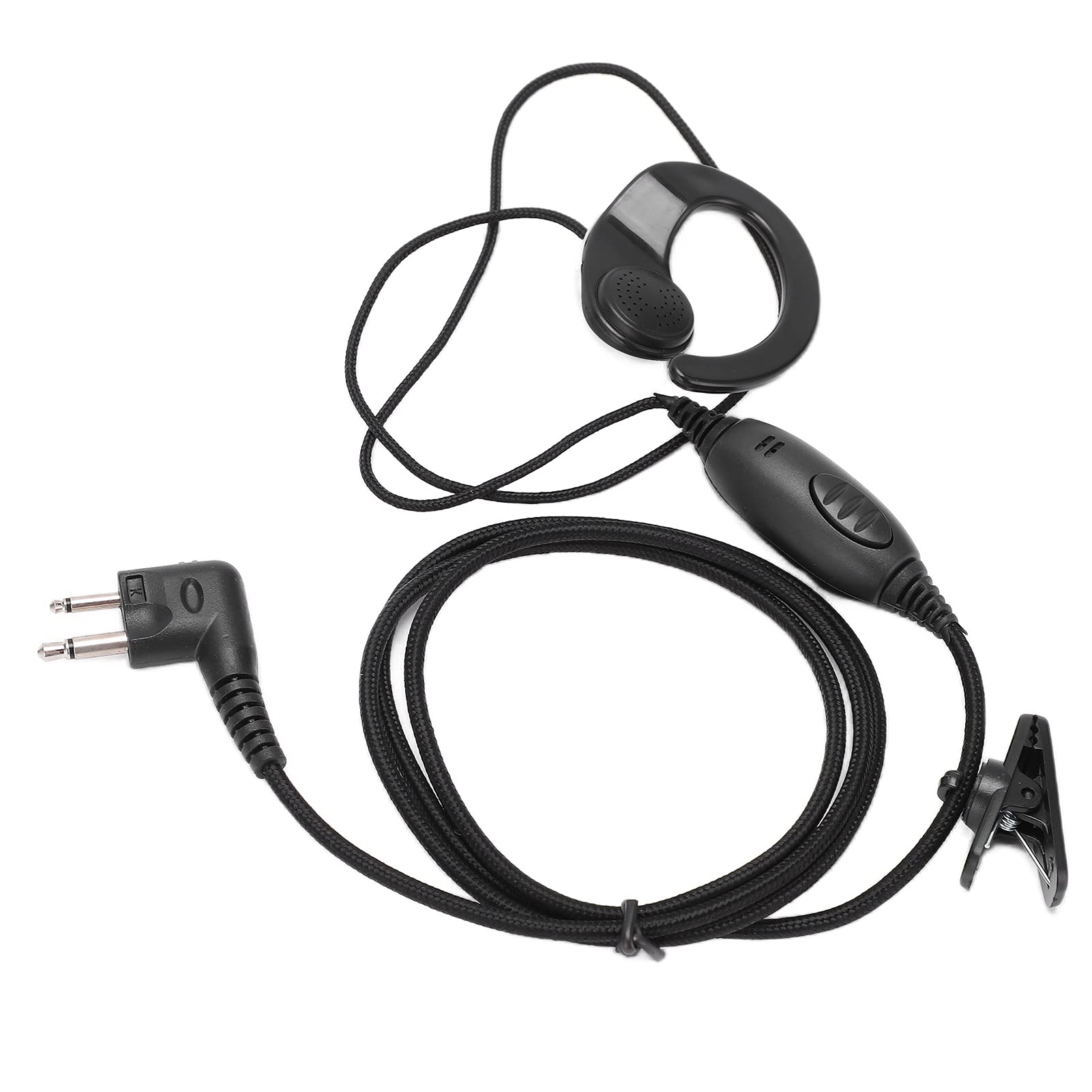 2 Way Radio Earphone with Intercom Headset - ABS Portable M Head Compatible with SV10 SV11 SV11D SV21 SV12 SV22 Series - Ideal for Construction, Security & Outdoor Communication
