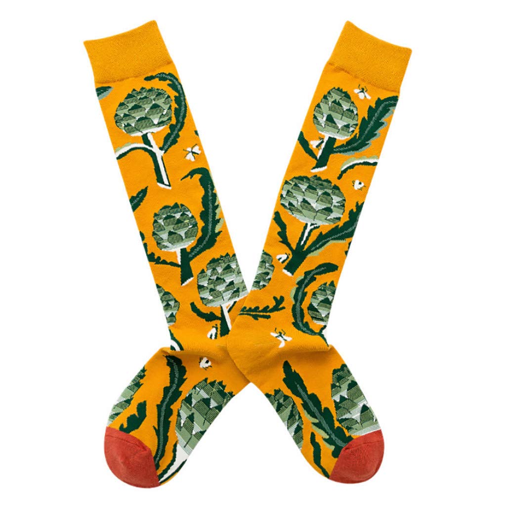 **Women's Wide Calf Compression Socks - Printed Fashion Knee-High Socks for Circulation & Comfort - Perfect for Work, Travel & Sports**