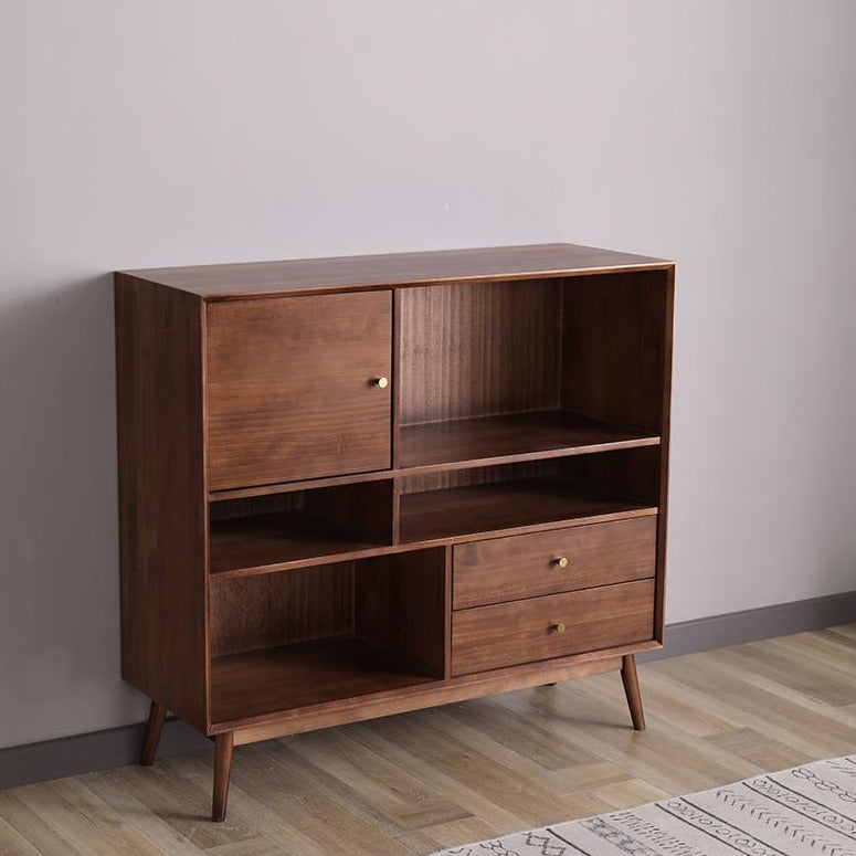 Minimalist Bookshelf Display - Modern Wooden Bookcase for Home & Office - Perfect for Living Room, Bedroom, and Study Organization