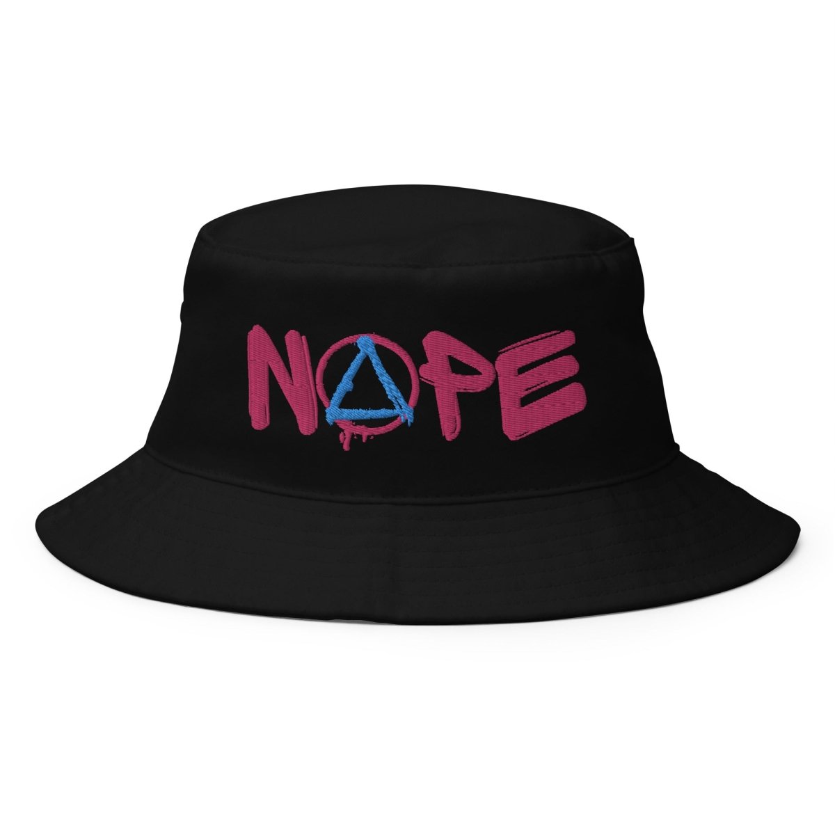 NOPE Embroidered Bucket Hat for Men & Women - Adjustable Sun Hat for Outdoor, Beach, and Summer Activities