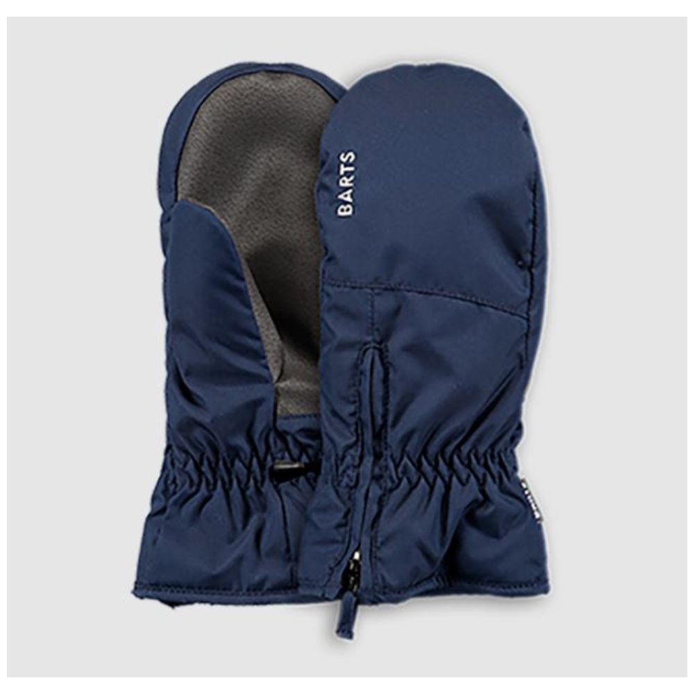Barts Kids' Waterproof Ski Mittens with Zipper - Navy Blue - Warm Winter Gloves for Boys & Girls - Perfect for Snowboarding, Sledding & Outdoor Winter Activities