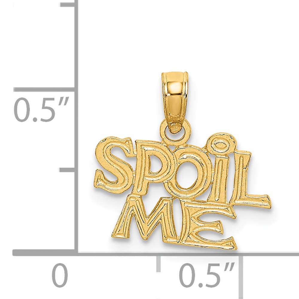 FJC Finejewelers 14k Yellow Gold Spoil Me Charm Pendant - Elegant Dainty Jewelry Gift for Women, Perfect for Birthdays, Anniversaries & Special Occasions