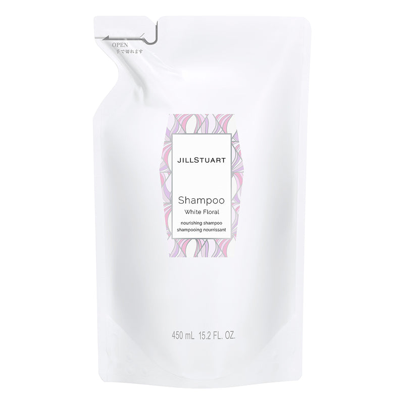 JILL STUART White Floral Shampoo for Women - Hydrating & Volumizing Hair Care - Perfect for Daily Use & Special Occasions
