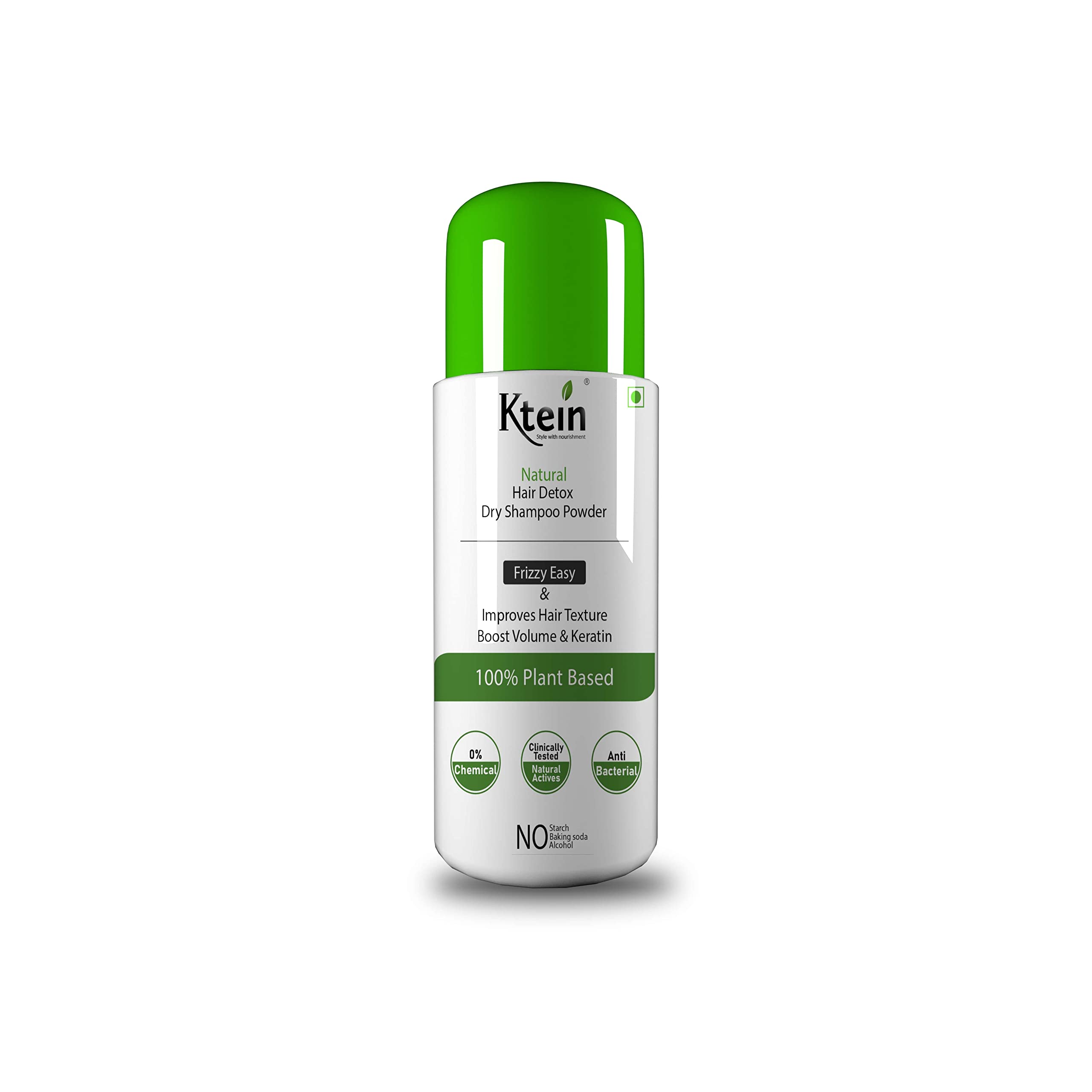 Ktein Natural Detox Dry Shampoo for Oily Hair - Volumizing & Refreshing Hair Care Solution | Perfect for Travel, Gym & Busy Mornings