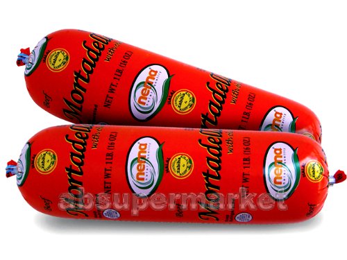 Premium Halal Beef Mortadella with Olives - 1lb Pack | Authentic Italian Deli Meat for Sandwiches, Charcuterie Boards & Party Platters