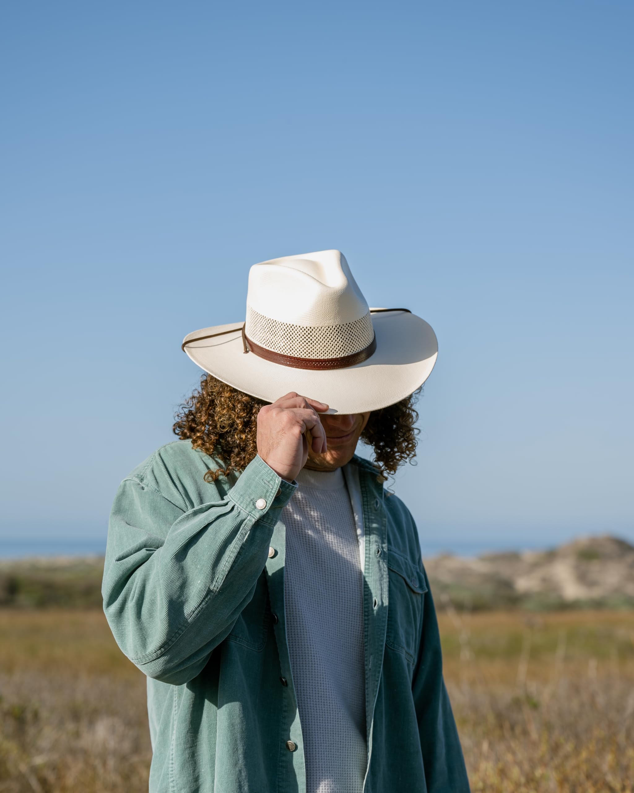 American Hat Makers Florence Fedora Hat — Premium Straw Sun Hat for Men & Women | Summer Outdoor, Beach, Travel & Fashion Accessory