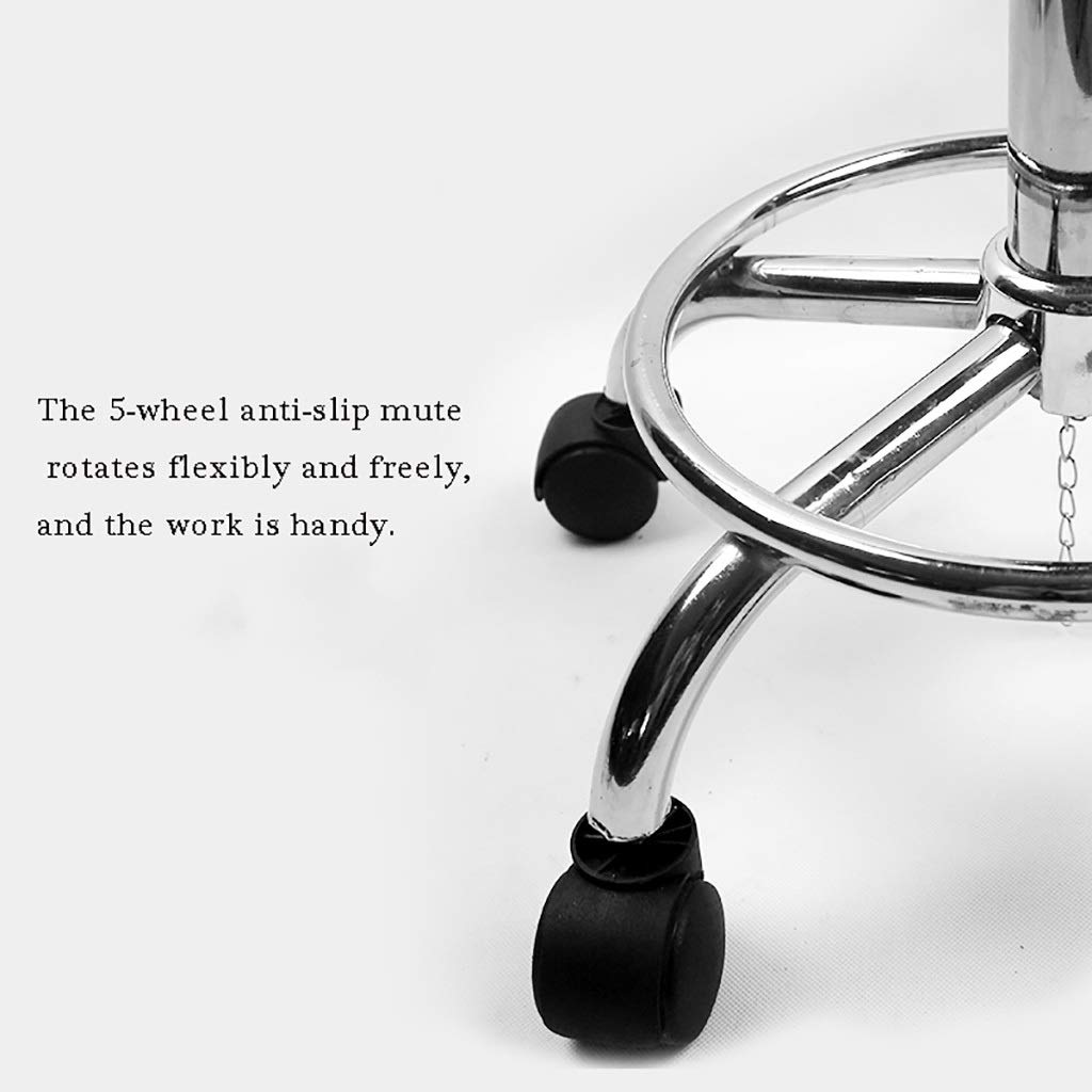 NUBAO Ergonomic PU Foam Computer Chair - Adjustable Height (47-59cm) Swivel Task Chair with Anti-Static Fabric for Office, Home & Laboratory Use - Durable Black Workstation Chair for Professionals