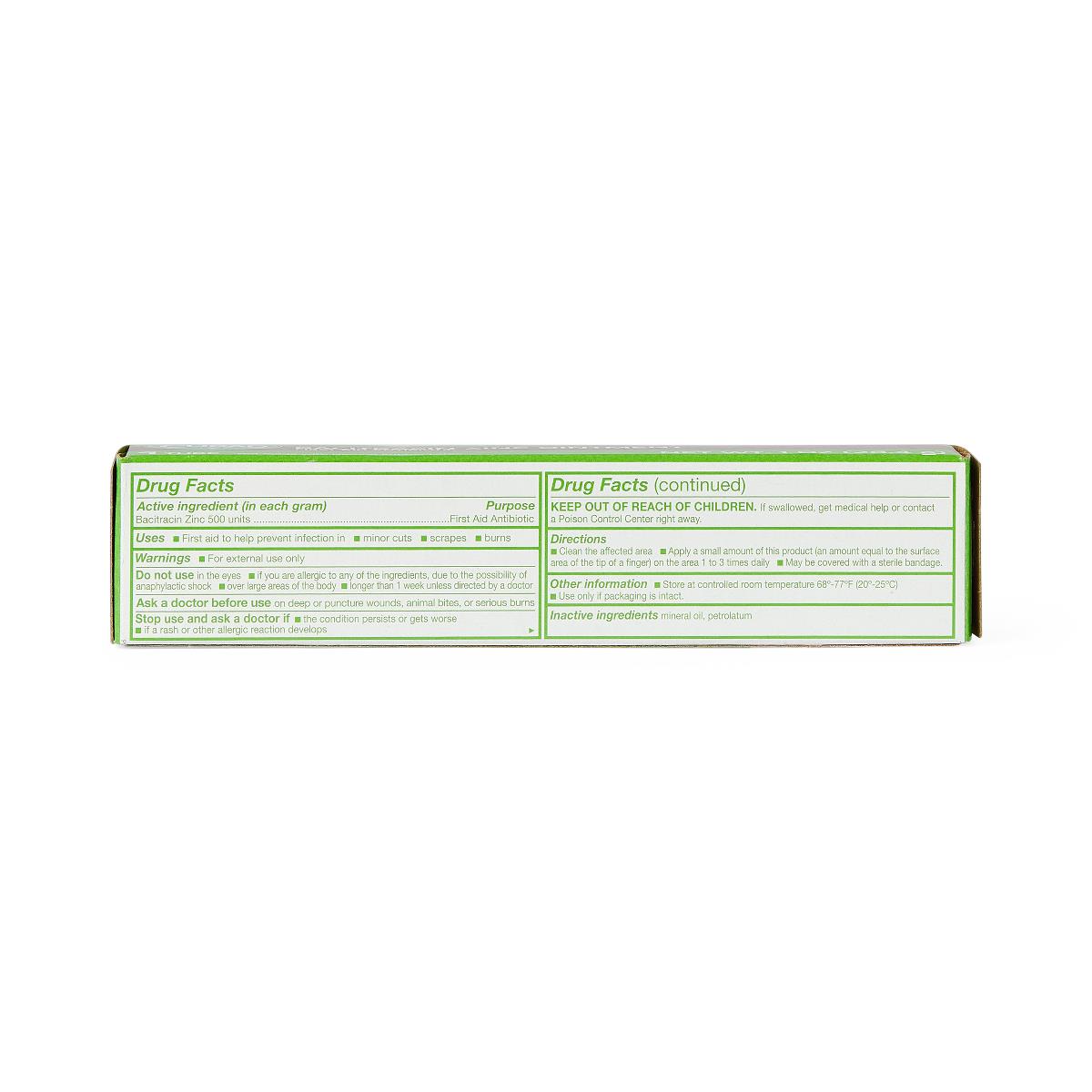 Bacitracin Zinc Ointment - 1 oz Antibacterial Wound Care for Cuts, Scrapes & Minor Burns | First Aid Essential for Home, Travel & Outdoor Activities