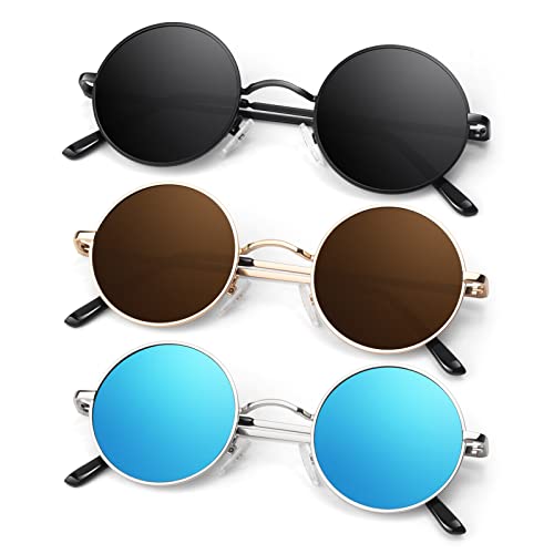 C1- Black + Golden Frame Brown Lens + Silvery Frame Blue Lens
