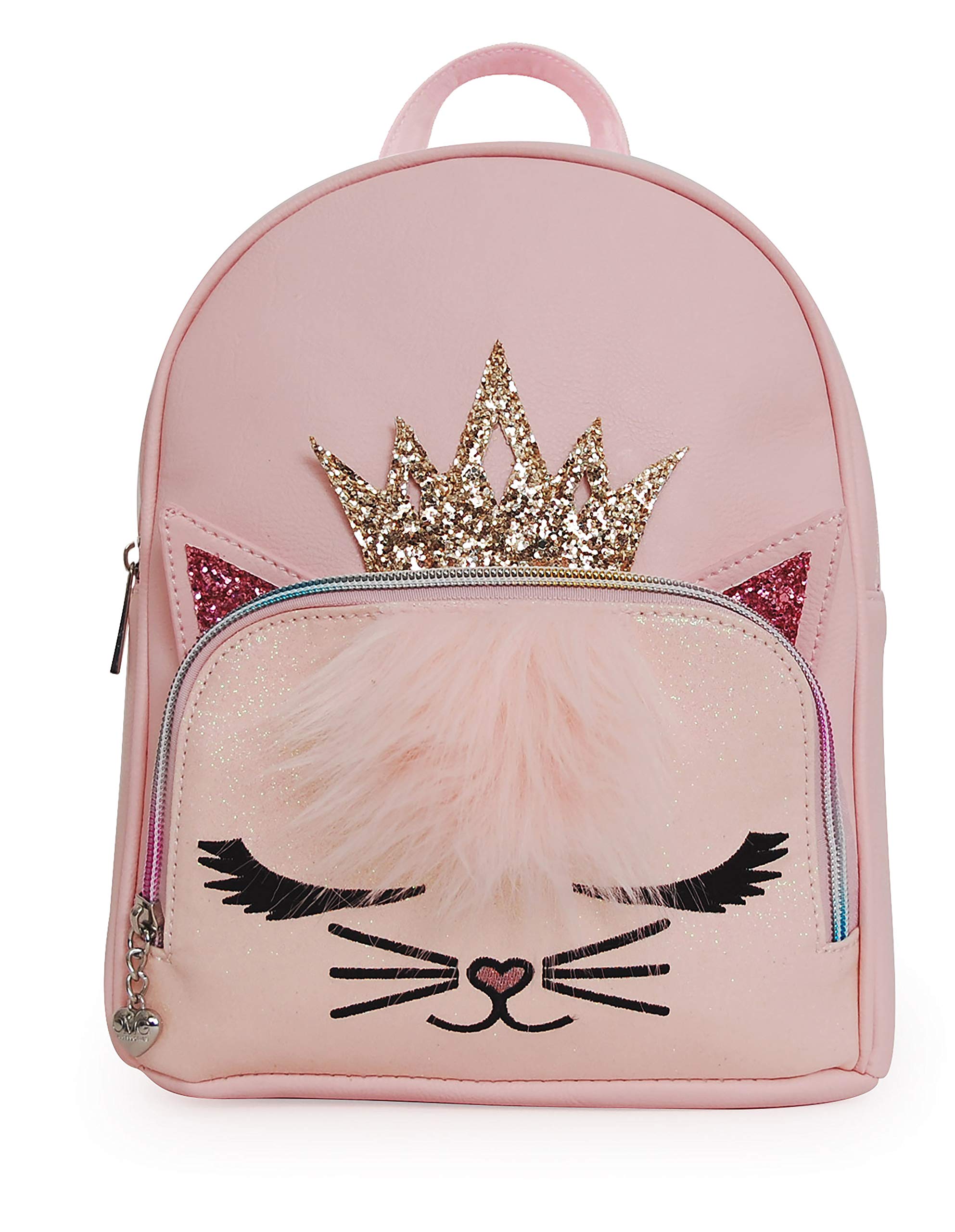 Mini Backpacks for Women - Cute Pink Queen Kitty Design, Lightweight & Water-Resistant for School, Travel, and Daily Use