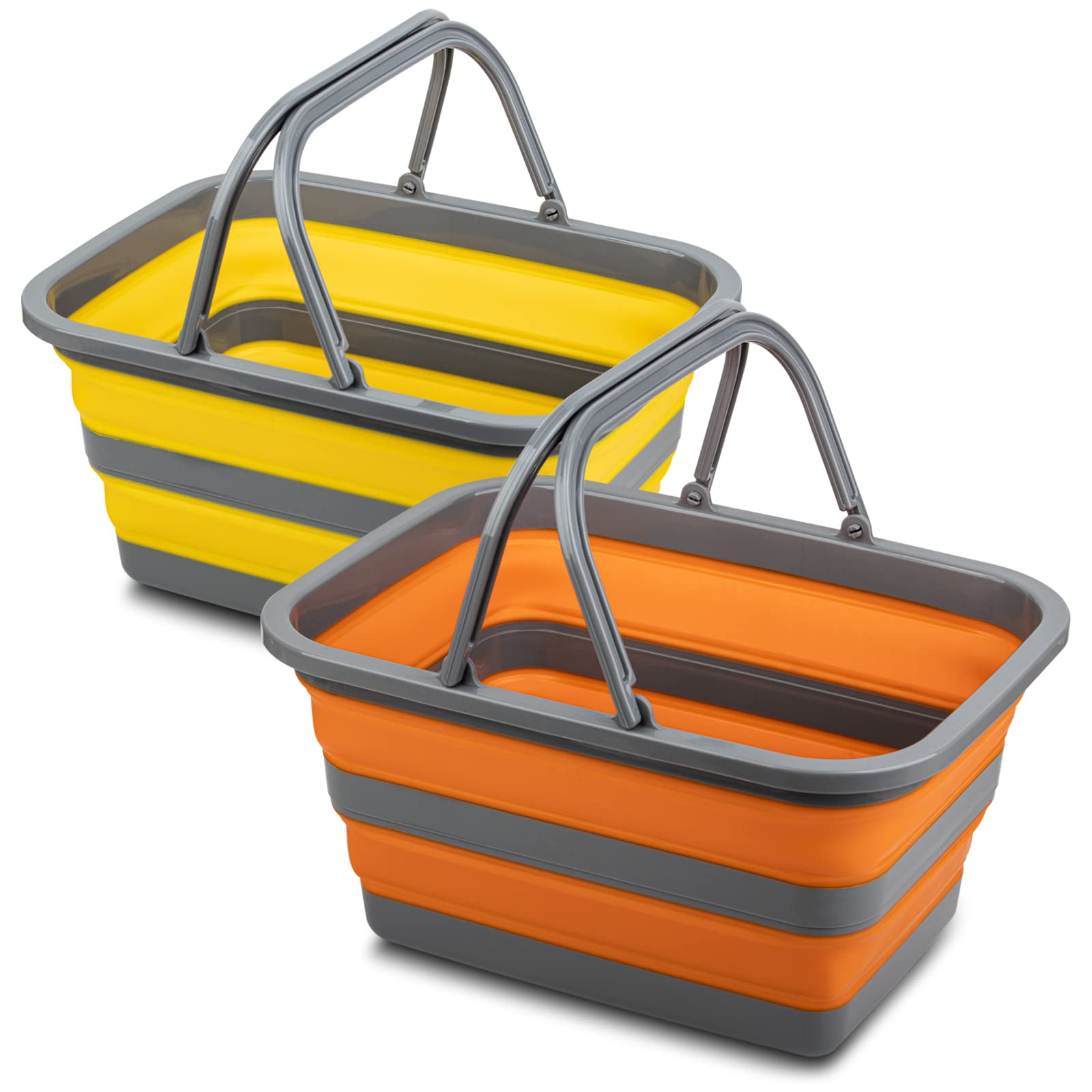 Tiawudi Collapsible Sink - 3.17 Gallon (12L) Portable Wash Basin for Camping, Hiking, RV, Outdoor & Home Use - Perfect for Washing Dishes, Clothes, and Camping Gear